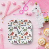 ディノデリツよくはしゃぐ恐竜パーティー紙プレート ペーパープレート (パーティー)