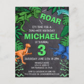 ディノトレックスジュラシックボーイダノーズ誕生日 ポストカード (正面)