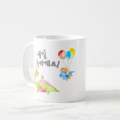 ディノハッピーバースデー생일 축하해요韓国語 コーヒーマグカップ (正面左)