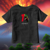 ディノハッピーファースト誕生日 トドラーTシャツ