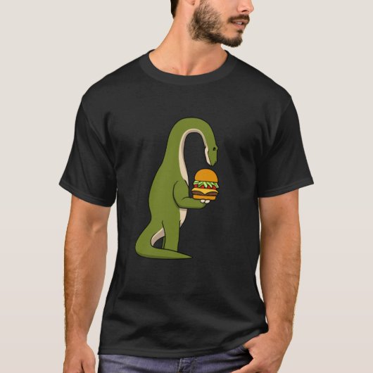 ディノハンバ食べーガーの恐竜Tレックス Tシャツ (正面)