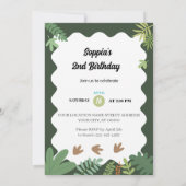 ディノバディーズ誕生日バッシュ招待状 招待状 (裏面)