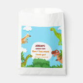 ディノバースデーパーティーの好意バッグ フェイバーバッグ (正面)