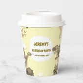 ディノバースデーパーティー紙カップ 紙コップ (裏面)