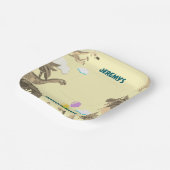 ディノバースデーパーティー紙プレート ペーパープレート (傾斜あり)