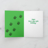 ディノパーソナライズされた誕生日カード カード (内部)