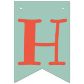 ディノパーティーかわいい恐竜の誕生日パーティー バンティングフラッグ (第2の旗)