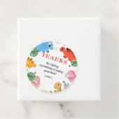 ディノパーティーかわいい恐竜の誕生日パーティー フェイバータグ (インサイチュ)