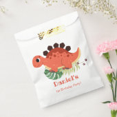ディノパーティーかわいい恐竜の誕生日パーティー フェイバーバッグ (封をした状態)