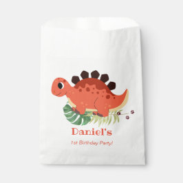 ディノパーティーかわいい恐竜の誕生日パーティー フェイバーバッグ