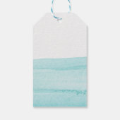 ディノパーティーウォーターカラーボーイブルー誕生日 ギフトタグ (裏面)