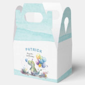 ディノパーティーウォーターカラーボーイブルー誕生日 フェイバーボックス (オープン)