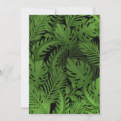 ディノパーティージャングルかわいい恐竜 招待状 (裏面)