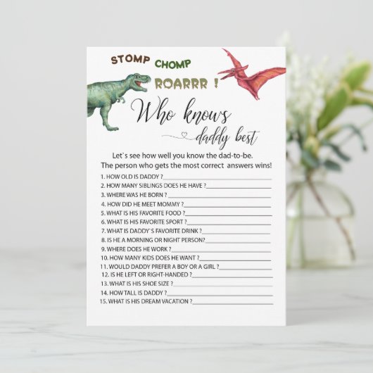 ディノパーティーストンプはパパを知っているゴロゴロのゲーム 招待状 (スタンド正面)