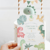 ディノパーティーディノダニ誕生日 招待状