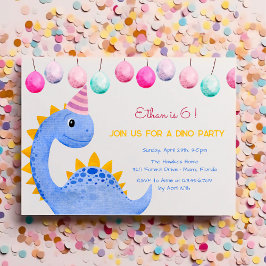 ディノパーティー子供の誕生日招待 招待状
