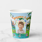 ディノパーティー紙カップ子供の誕生日パーティー 紙コップ (正面)