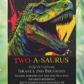 ディノパーティー2nd誕生日招待状 招待状