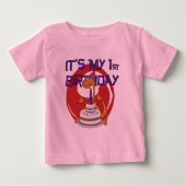 ディノファースト誕生日Tシャツ&ギフト ベビーTシャツ (正面)