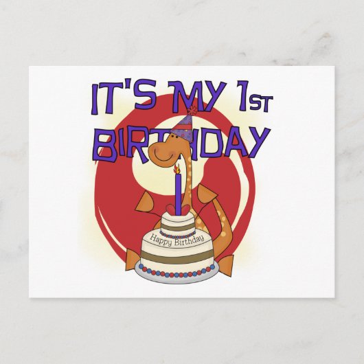ディノファースト誕生日Tシャツ&ギフト ポストカード (正面)