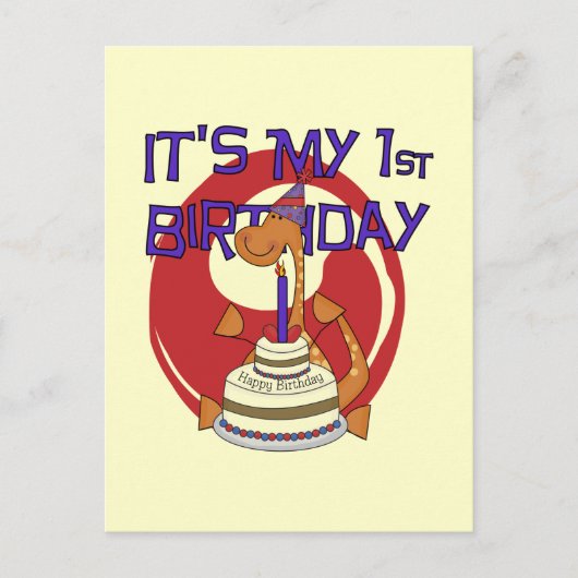 ディノファースト誕生日Tシャツ&ギフト ポストカード (正面)