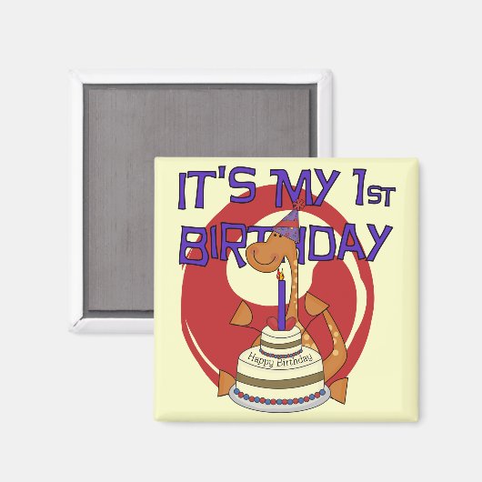 ディノファースト誕生日Tシャツ&ギフト マグネット (正面/裏面)