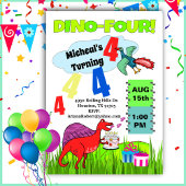 ディノフォーデュオラウンボーイズフィヨンバースデー招待状 招待状