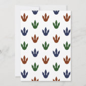 ディノフォー恐竜4th誕生日パーティの招待状 招待状 (裏面)