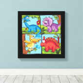 ディノフレンズ キャンバスプリント (インサイチュ (ウッドフロア))