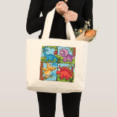 ディノフレンズ ラージトートバッグ (正面(商品))