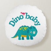 ディノベビー恐竜デザインベビーボディスーツ ラウンドクッション (正面)