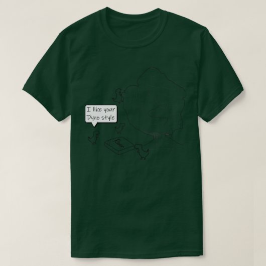 ディノボルダリング登山ディノス Tシャツ (デザイン正面)