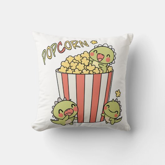 ディノポップコーンパーティー クッション (正面)