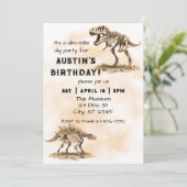 ディノマイトディグ誕生日パーティー 招待状 (スタンド正面)