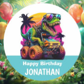 ディノマイトモンスタートラック誕生日パーティー 缶バッジ