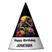 ディノマイト誕生日パーティーの準備をする パーティーハット (正面)