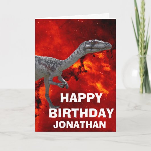 ディノマイト誕生日パーティー カード (正面)