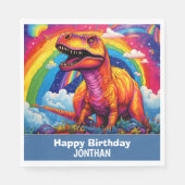 ディノマイト誕生日パーティー スタンダードランチョンナプキン (正面)