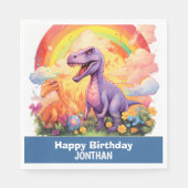 ディノマイト誕生日パーティー スタンダードランチョンナプキン (正面)