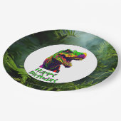 ディノマイト誕生日パーティー ペーパープレート (アングル)