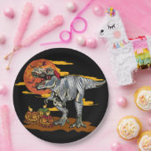 ディノマシュ：パンプキ不気味ノサール ペーパープレート (パーティー)