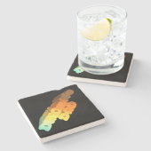 ディノミテパパ語 ストーンコースター (横)