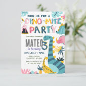 ディノミテ3rd誕生日パーティの招待状 招待状 (スタンド正面)