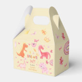 ディノミートピンクディノ誕生日パーティー フェイバーボックス (正面サイド)