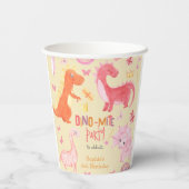 ディノミートピンクディノ誕生日パーティー 紙コップ (裏面)