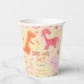 ディノミートピンクディノ誕生日パーティー 紙コップ (正面)