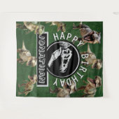 ディノミート誕生日パーティーの背景 タペストリー (正面(横))