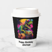 ディノミート1歳のパーティー 紙コップ (正面)