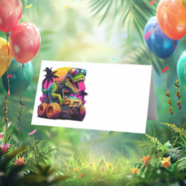 ディノモンスタートラックハッピーバースデー プレイスカード