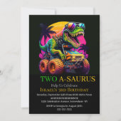 ディノモンスタートラックパーティの招待状 招待状 (正面)